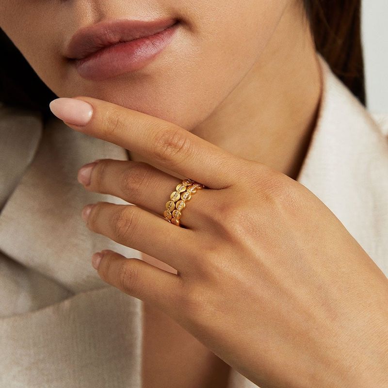Petite Pave Stacking Ring