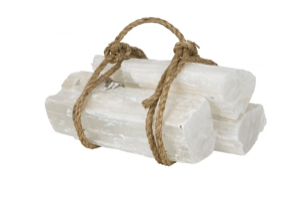 Selenite Fireplace Log  (Single)