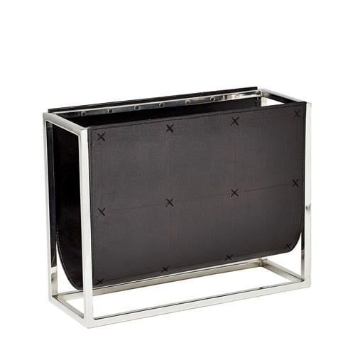 Magazine Caddy-Black Leather