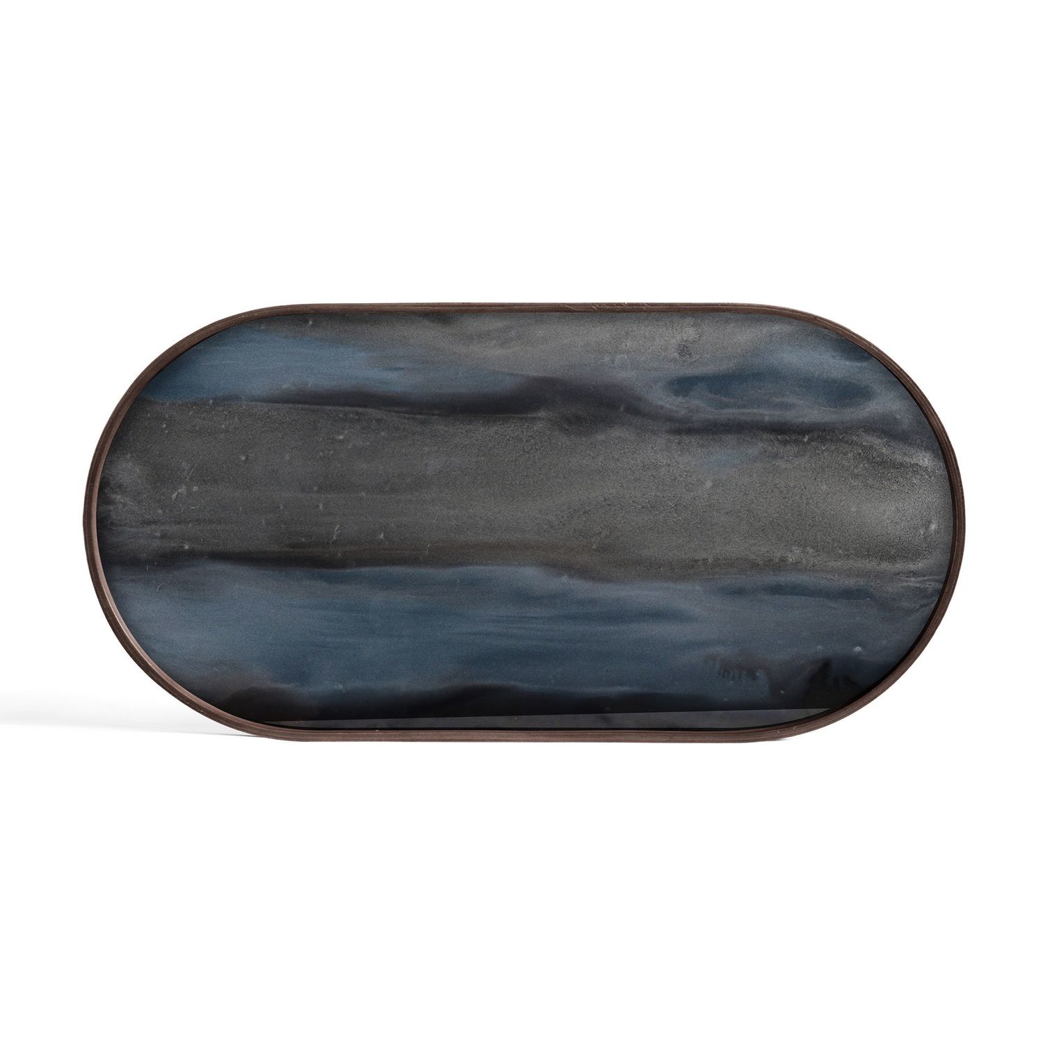 Organic tray - glass - Graphite - oblong - M, 28 x 14 x 1