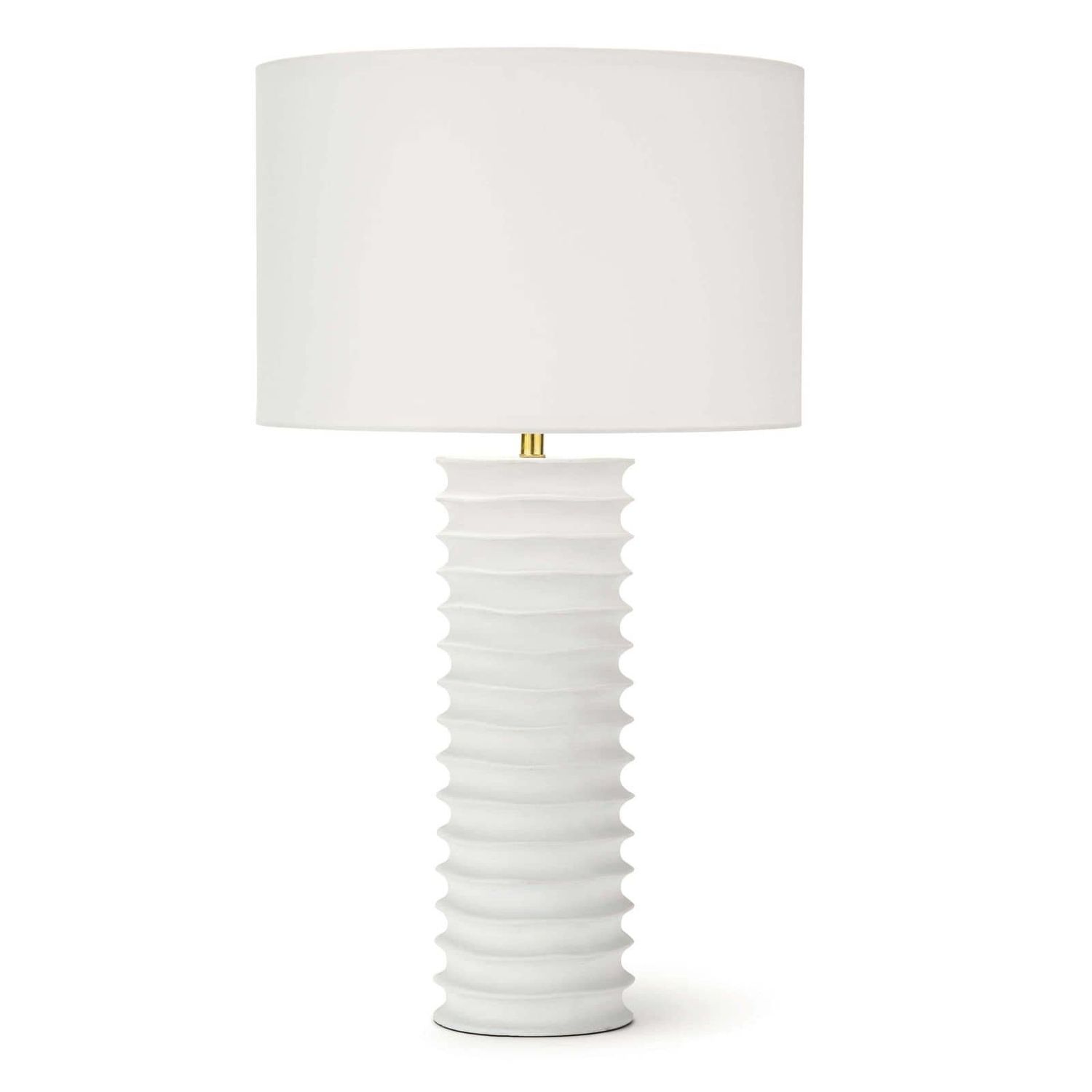 Nabu Metal Column Table Lamp (White)