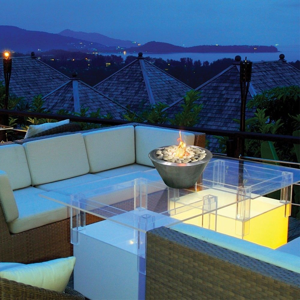 Oasis Indoor/Outdoor Fireplace, Stainless Steel