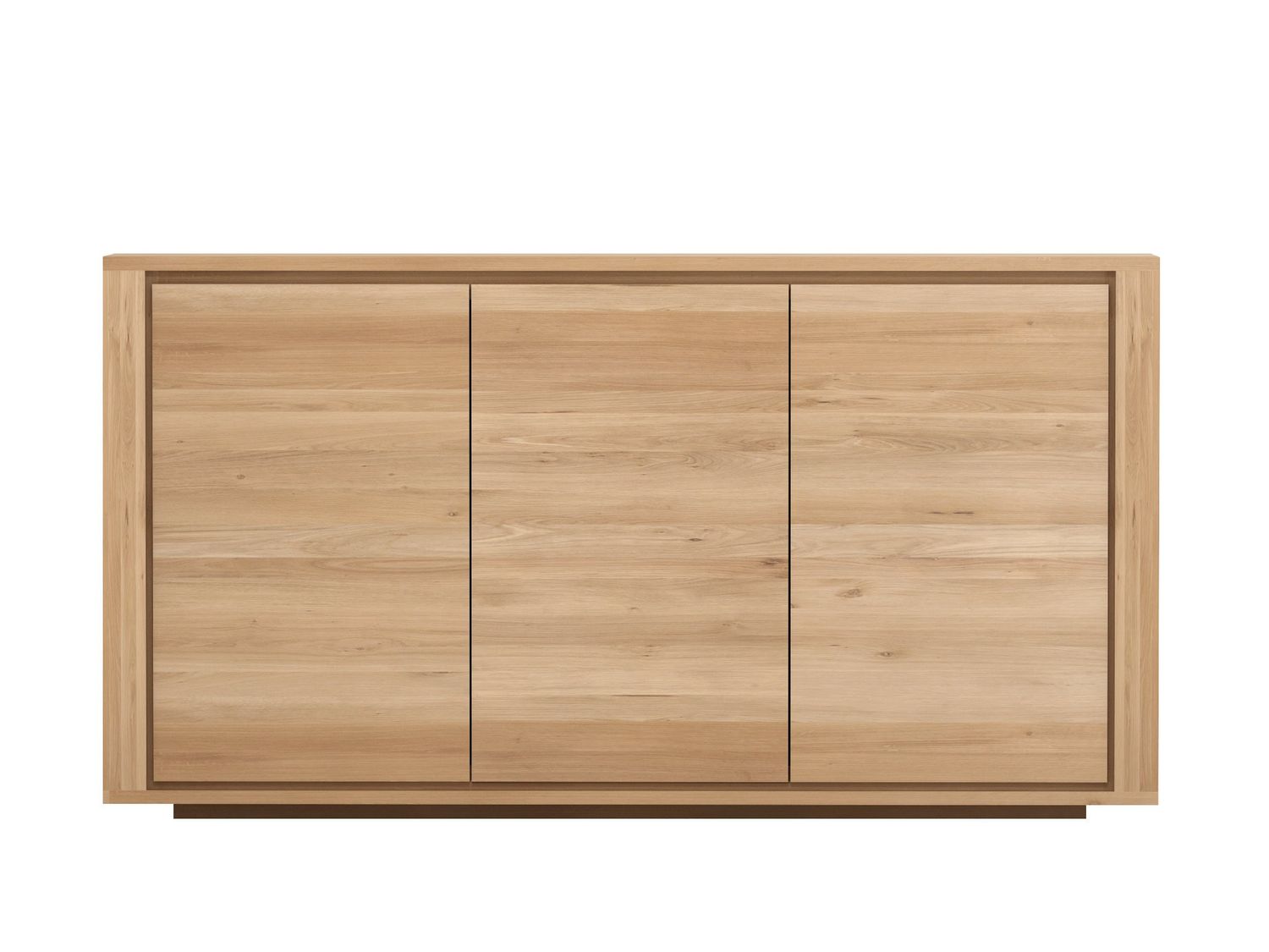Shadow sideboard - oak - 3 doors, 61.5 x 17.5 x 33