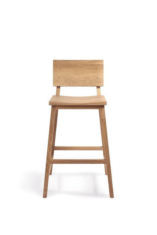 N3 counter stool - oak, 19.5 x 19.5 x 36