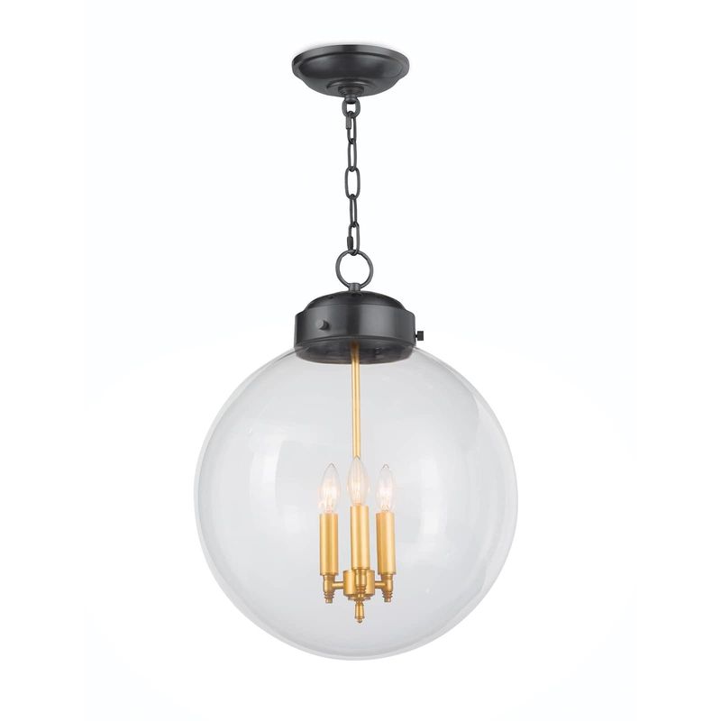 Globe Pendant (Oil Rubbed Bronze and Natural Brass)