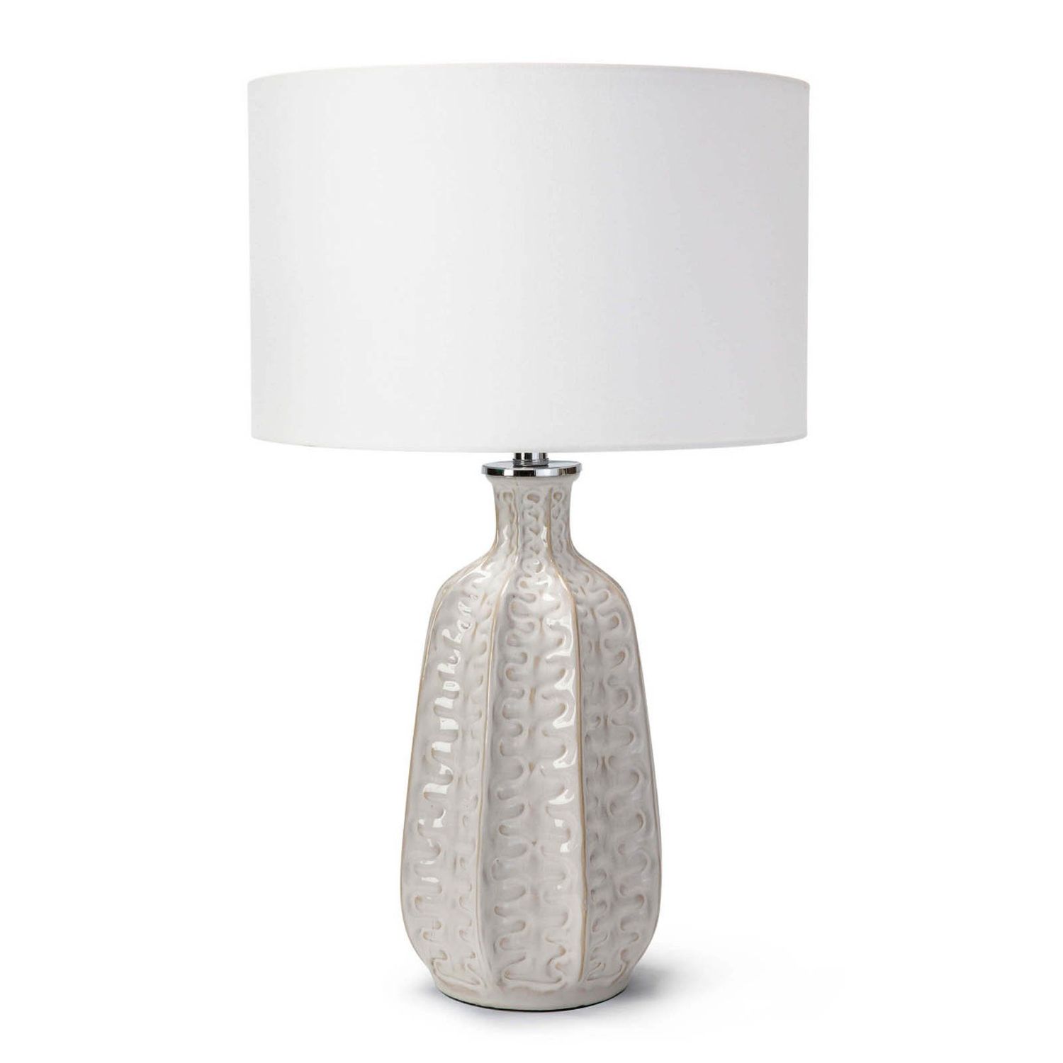 Antigua Ceramic Table Lamp (Ivory)