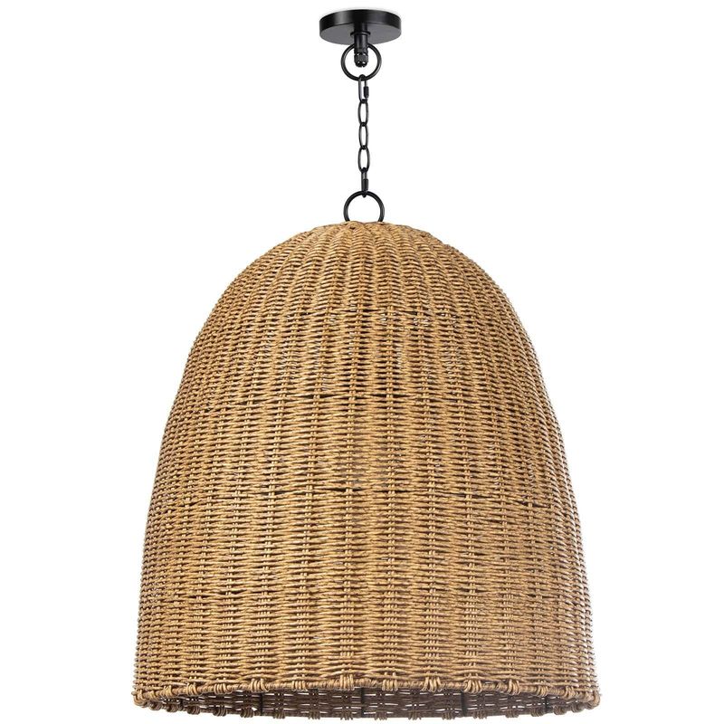 Beehive Outdoor Pendant Large (Weathered Natural)