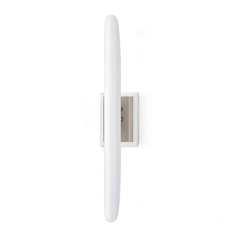Redford Sconce (White and Polished Nickel)