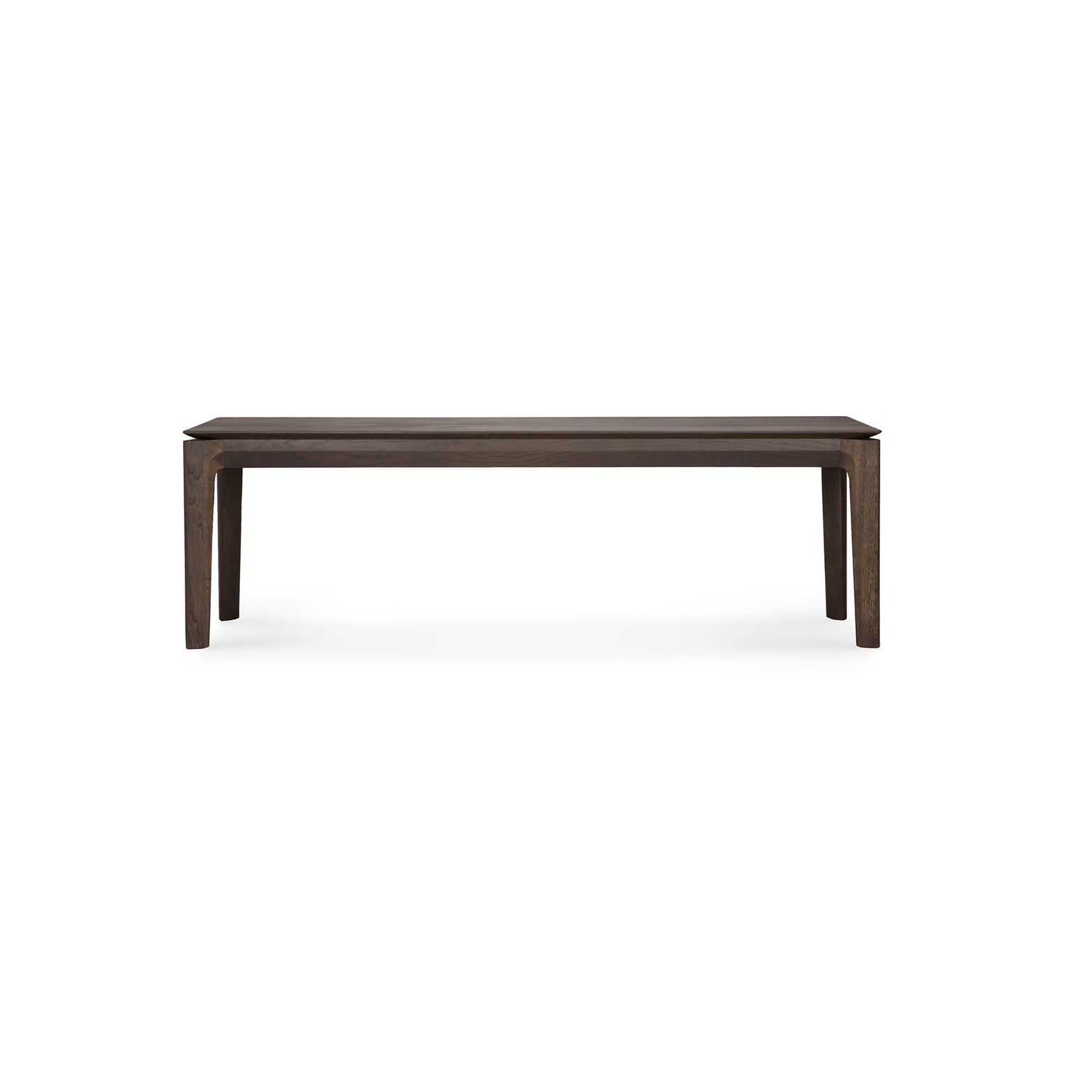 Bok bench - varnished oak - brown, 57.5 x 14 x 18