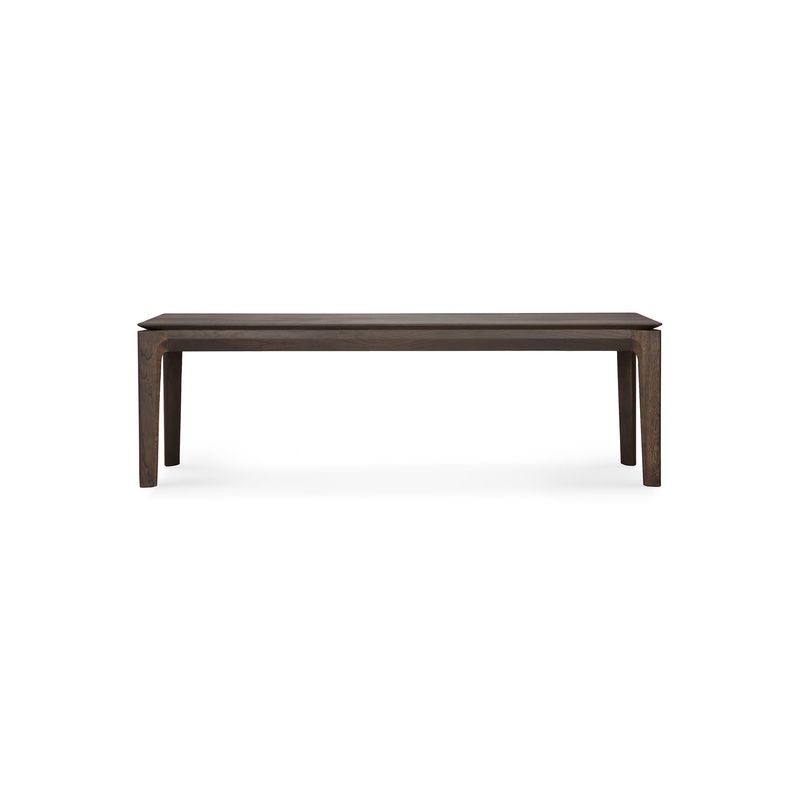 Bok bench - varnished oak - brown, 57.5 x 14 x 18