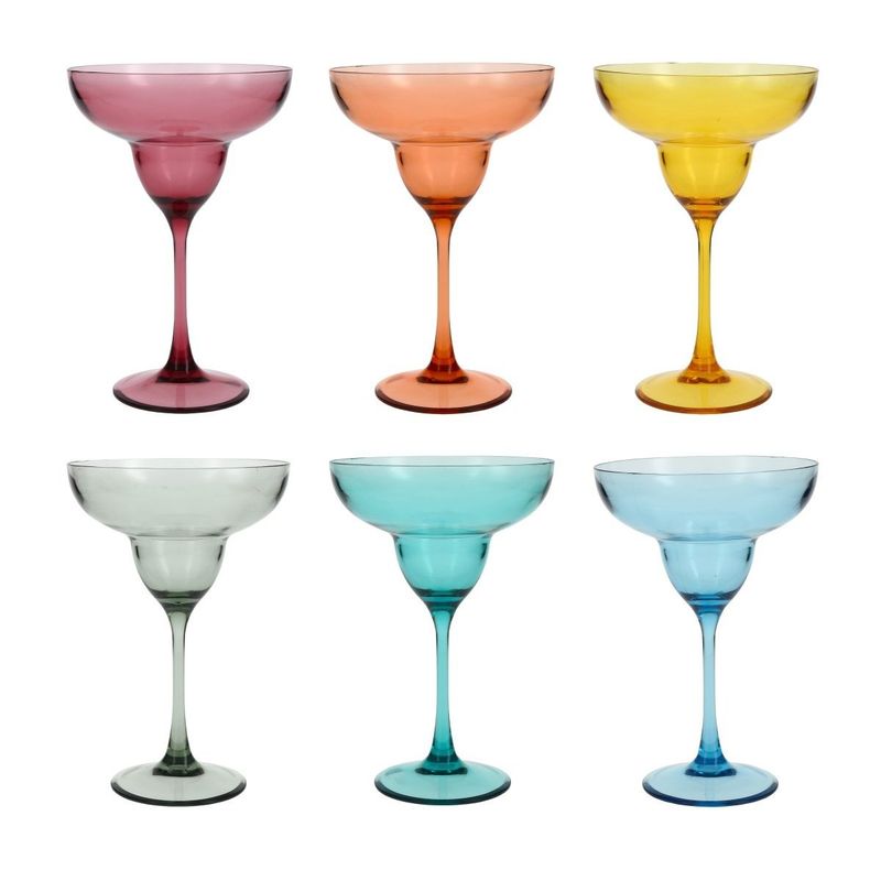 Outside Margarita 10oz Mixed Colors, Set of 6