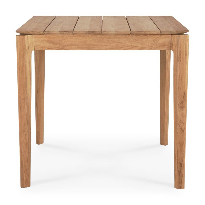 Bok outdoor dining table - teak - square, 31.5 x 31.5 x 30