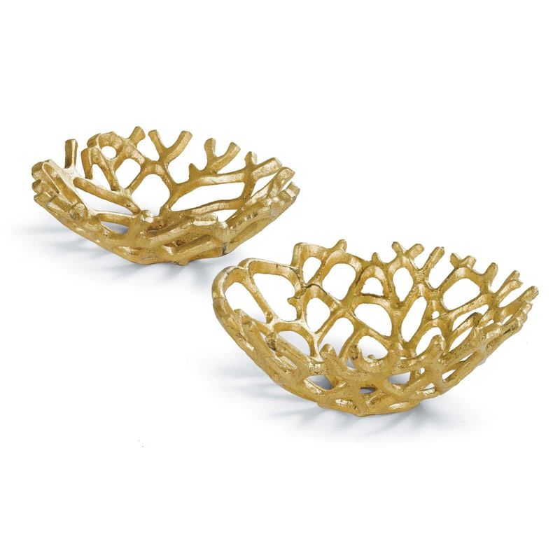 Web Bowl Set of 2 (Gilded)