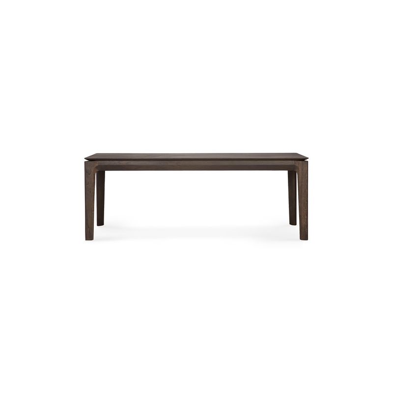 Bok bench - varnished oak - brown, 49.5 x 14 x 18