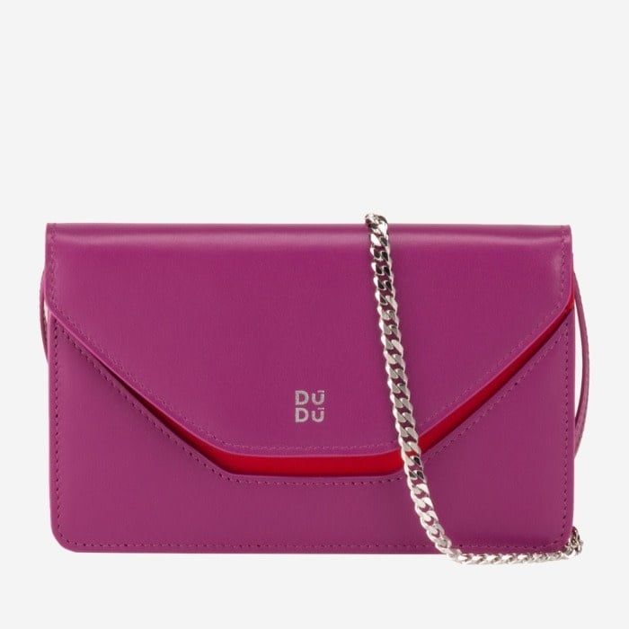 Positano Bag with Chain, Fuchsia
