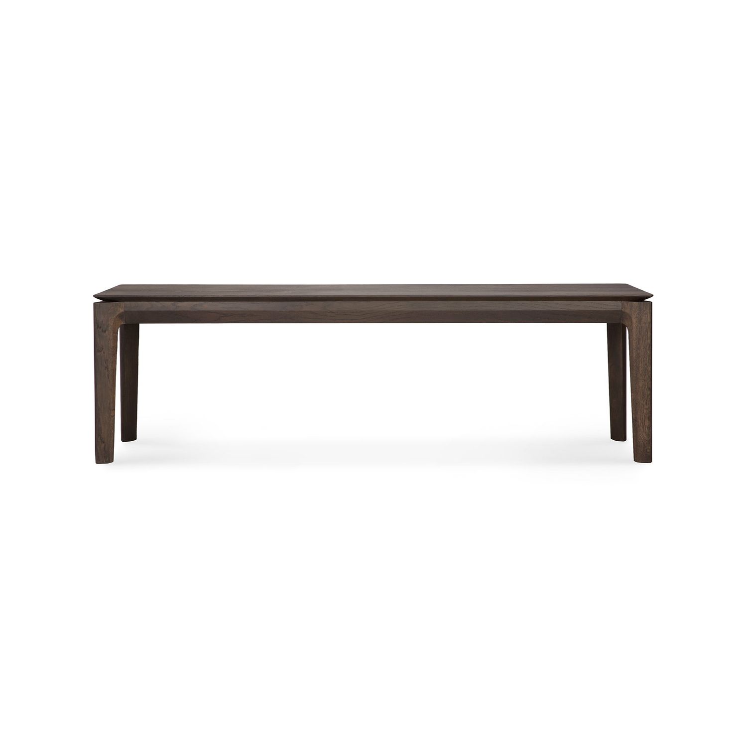 Bok bench - varnished oak - brown, 65.5 x 14 x 18