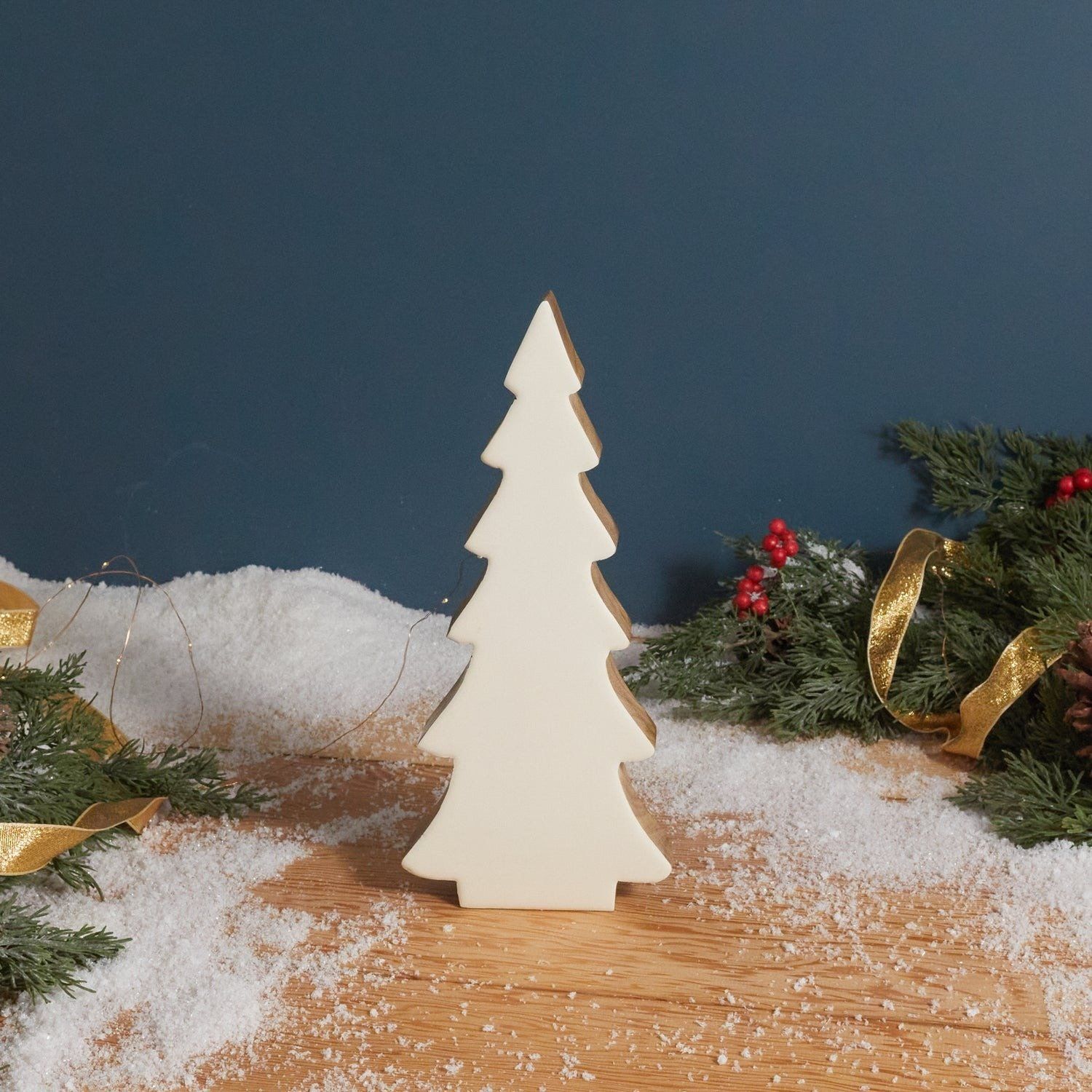 Mango Wood &amp; Enamel Tree, Medium