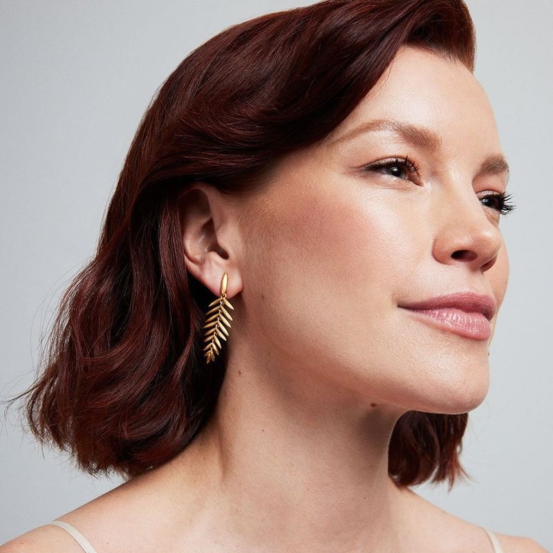 Palma Drop Earring, Gold