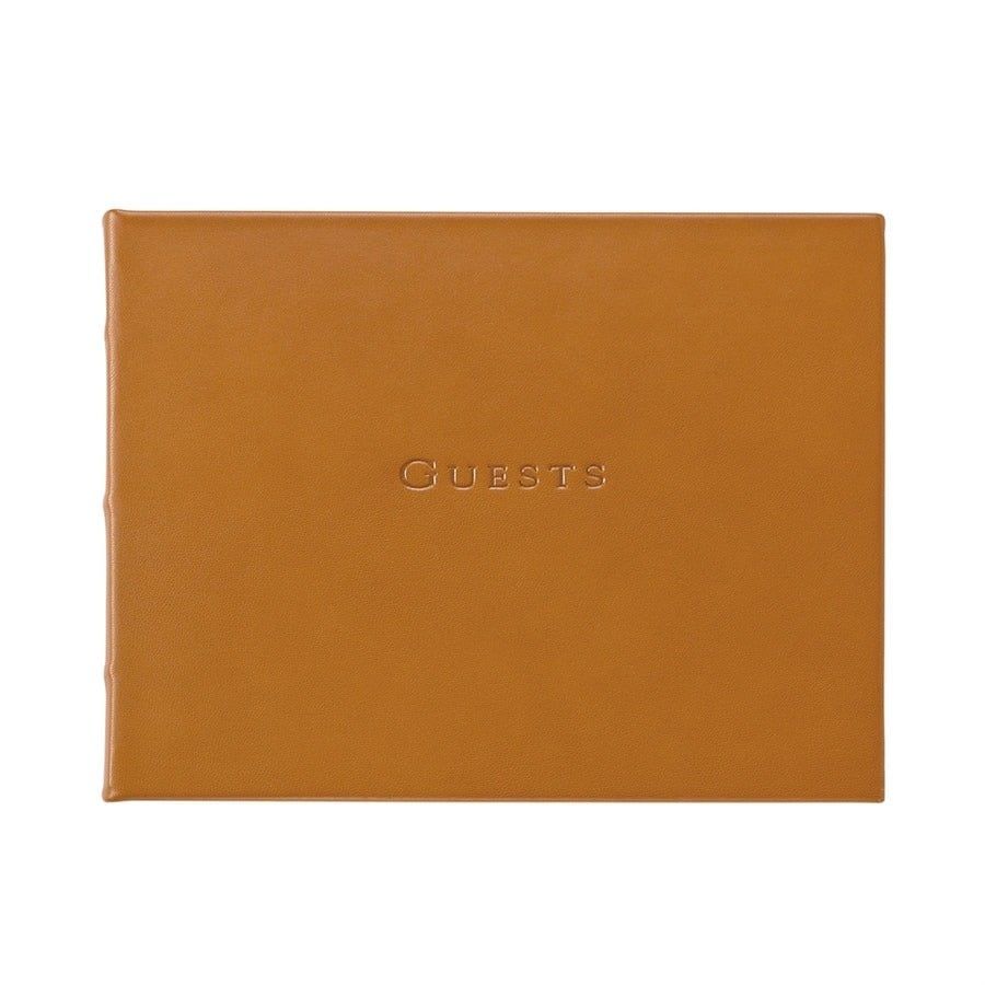 Guest Book, British Tan Leather