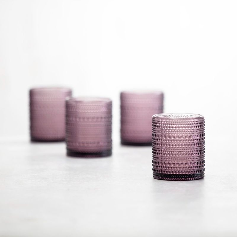 Jupiter Purple DOF Glass 10oz (.30L) 7.5x9.5cm