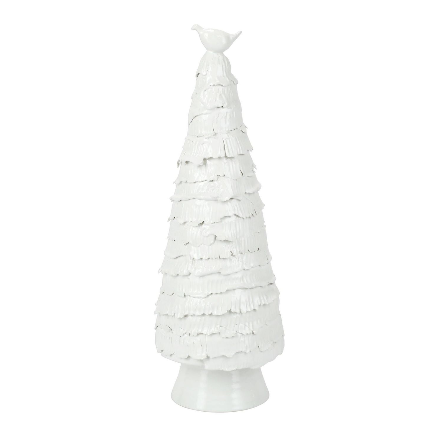 Foresta White Large Tree w/ Bird