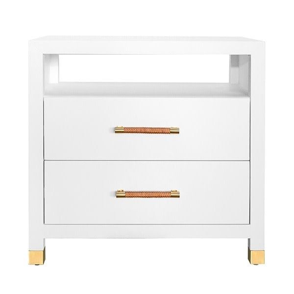 Hancock Side Table, White Lacquer