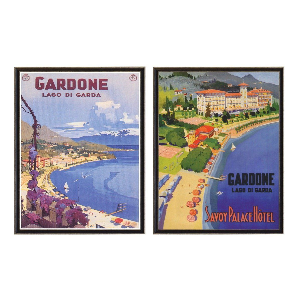 Vintage Travel Prints, Gardone Set of Two