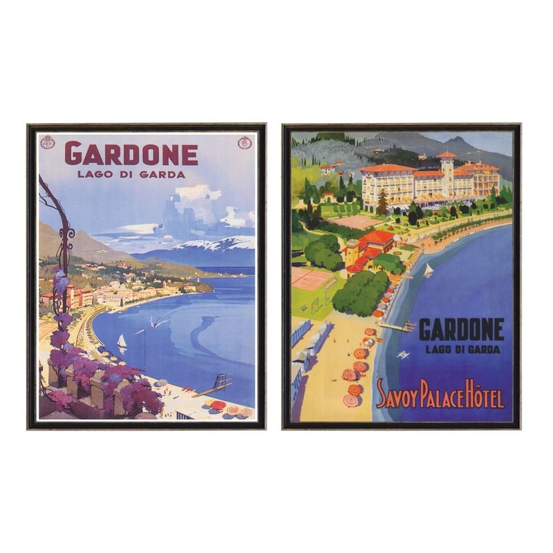 Vintage Travel Prints, Gardone Set of Two