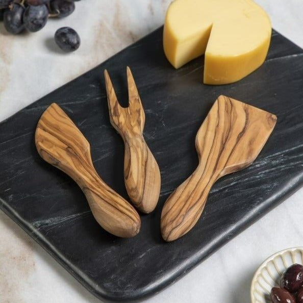 Salerno Black Marble Pastry Slab, Small