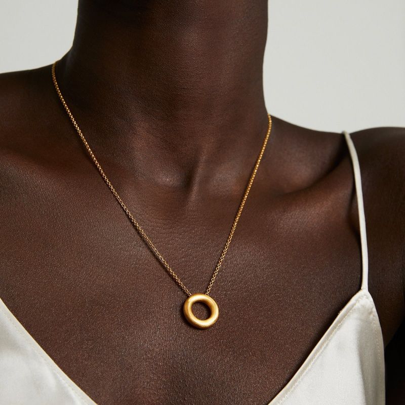 Dune Mini Pendant, Gold