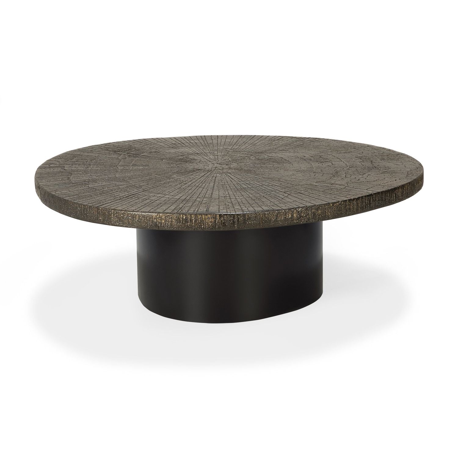 Slice coffee table - Minerals - Whisky - oval, 41.5 x 37 x 13