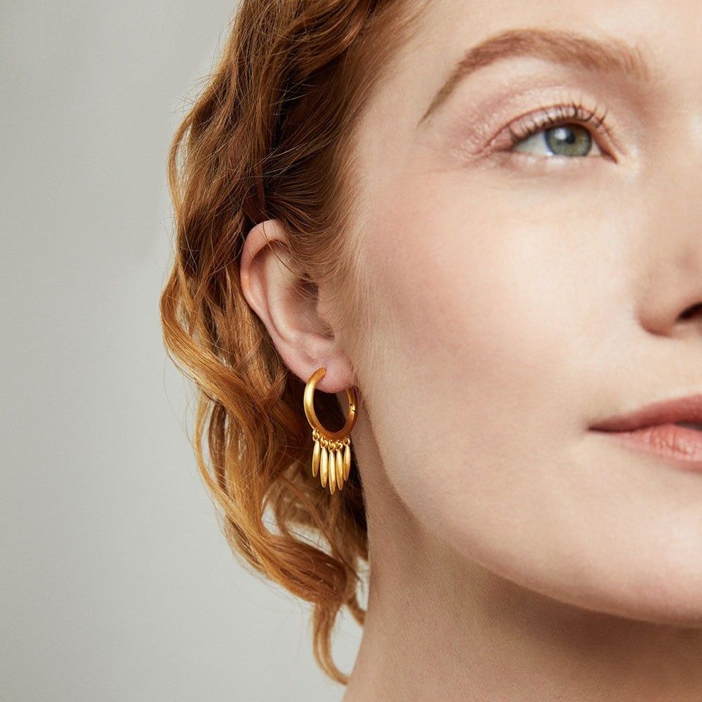 Sol Palma Hoop Earrings, Gold
