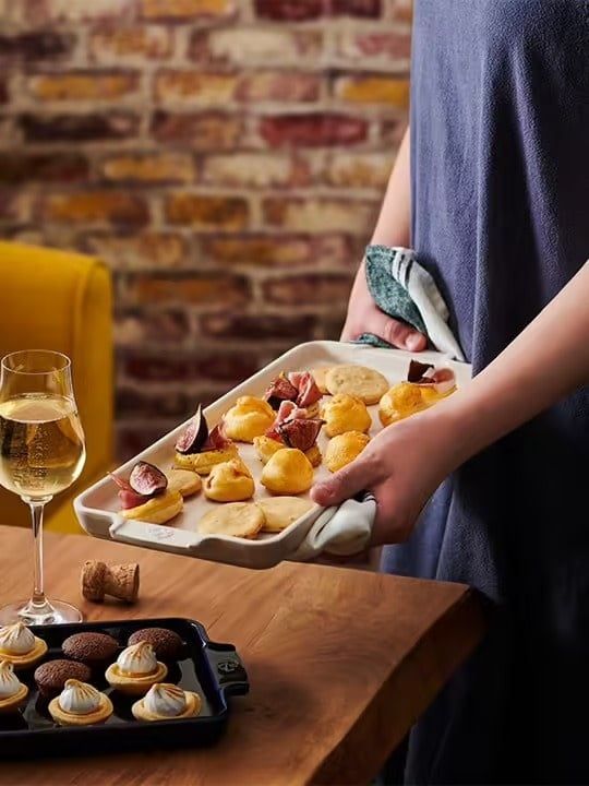 Appolia Appetizer Tray 40 cm Ecru