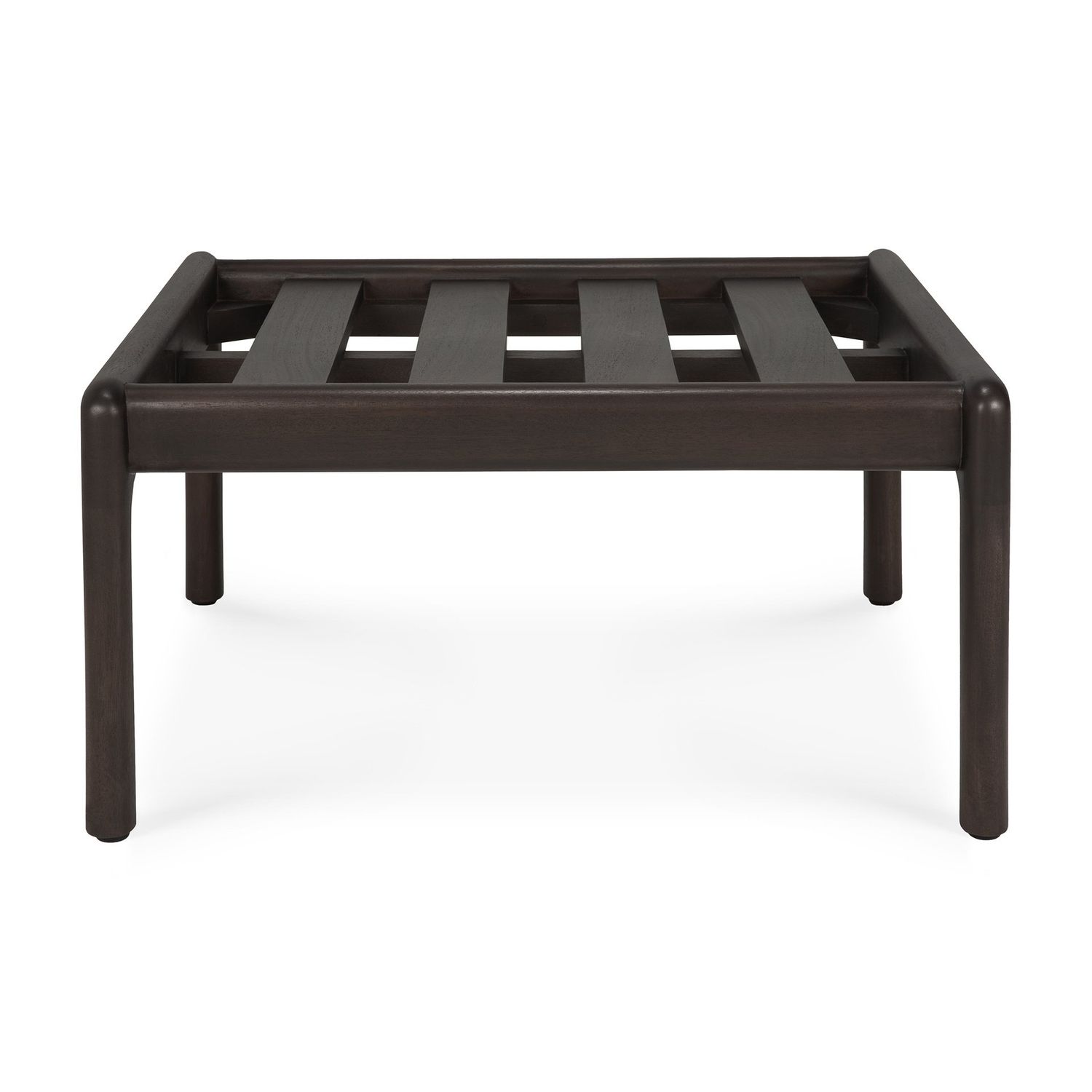 Jack footstool frame - varnished mahogany - dark brown, 22 x 19.5 x 11
