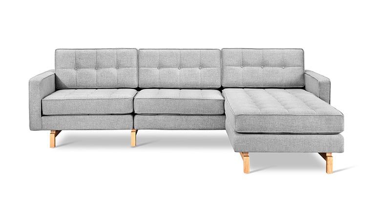 Jane 2 Bi-Sectional, Natural Ash, Color: Bayview Silver