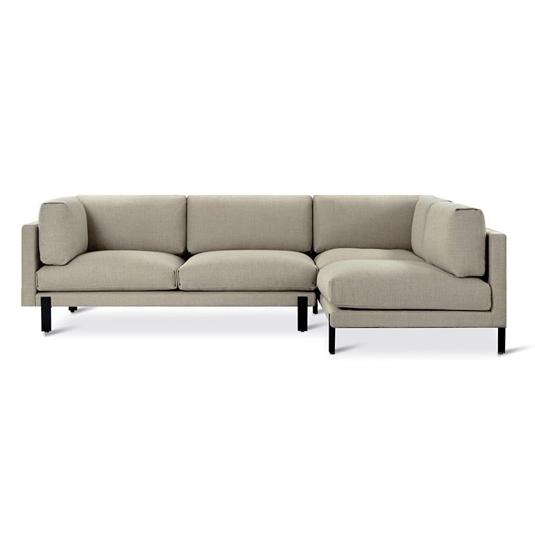 Silverlake Sectional, Right-facing, Color: Andorra Almond