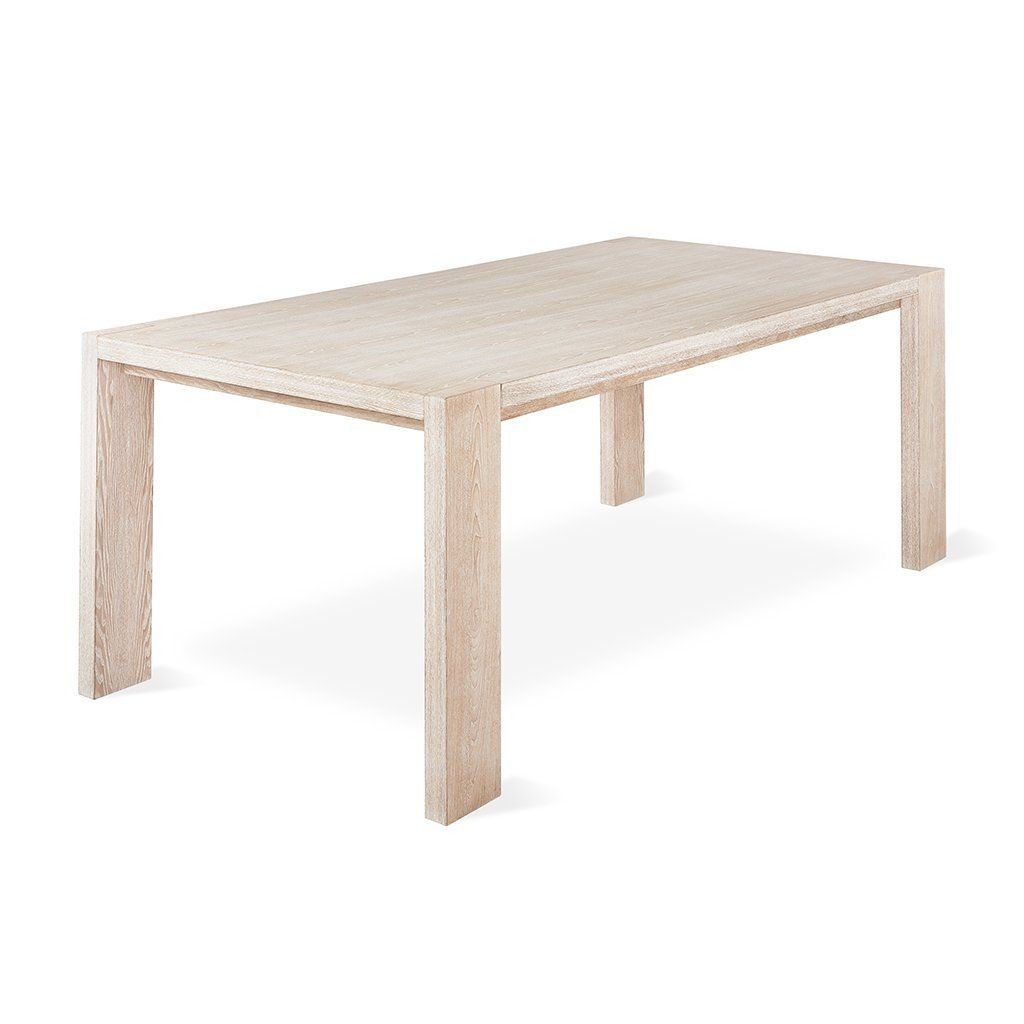 Plank Dining Table, Color: White Wash