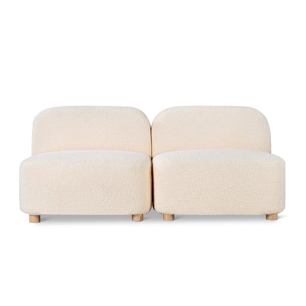 Circuit Modular 2-Pc Armless Sofa, Color: Himalaya Cloud