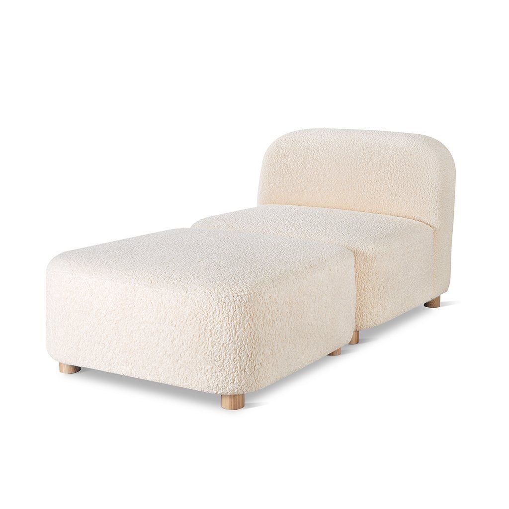 Circuit Modular 2-Pc Chaise, Color: Himalaya Cloud