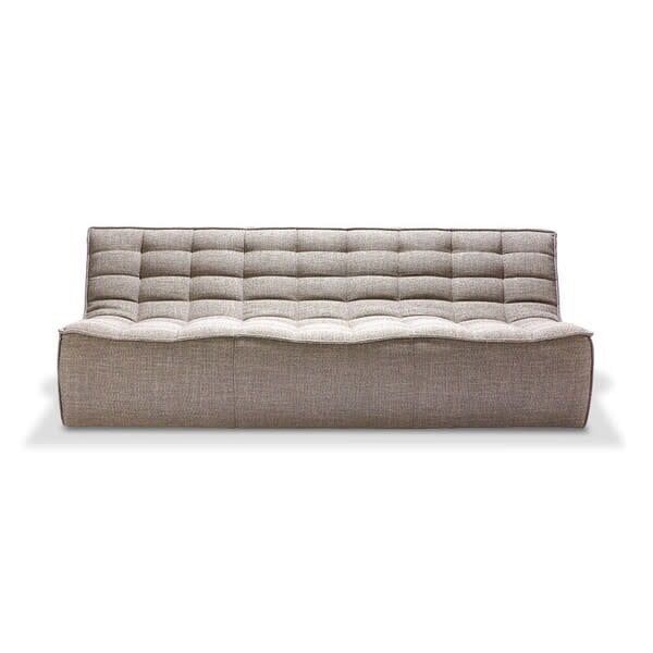 N701 Sofa,  Three-Seater, Color: Beige
