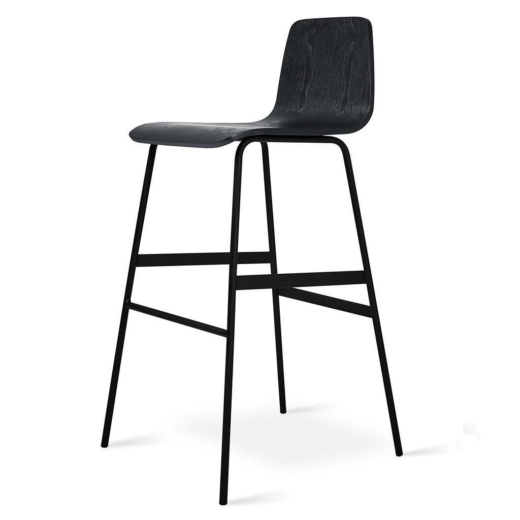 Lecture Barstool, Color: Black Ash and Black