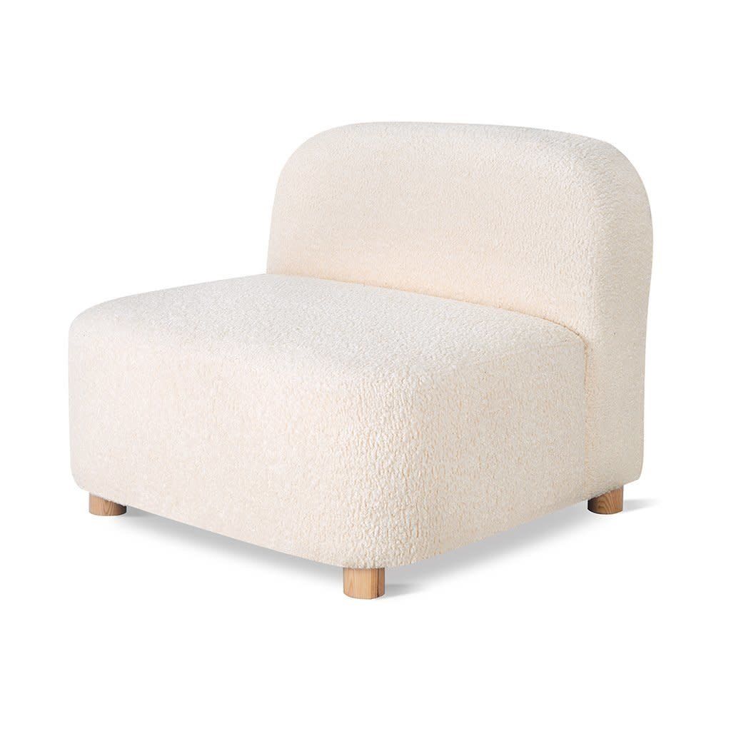 Circuit Modular Armless Chair, Color: Himalaya Cloud