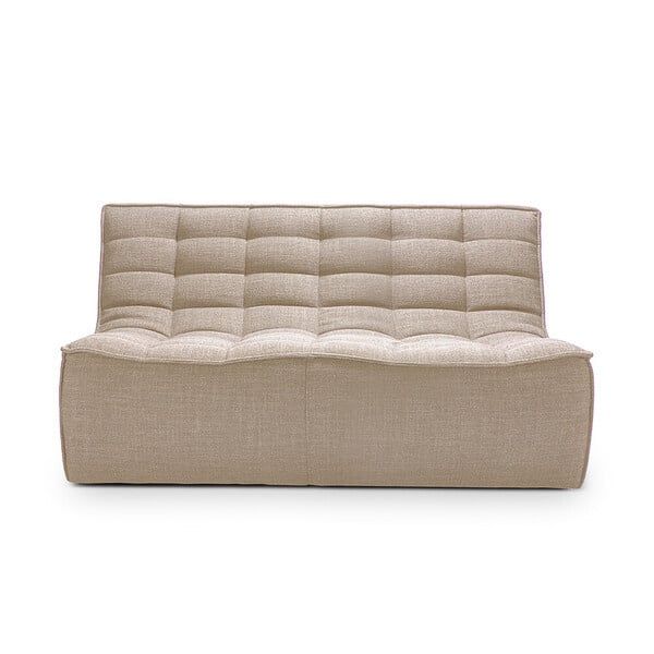 N701 Sofa, Two-Seater, Color: Beige