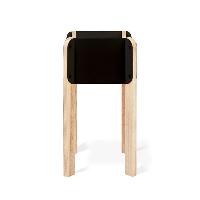 Atrium Planter, Color: Black Ash Natural, Size: Hi