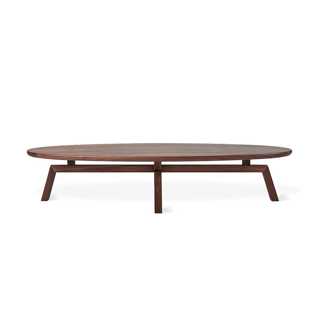 Solana Oval Coffee Table, Color: Walnut
