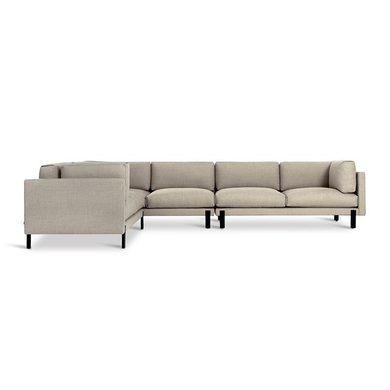 Silverlake XL Sectional, Left-facing, Color: Andorra Almond
