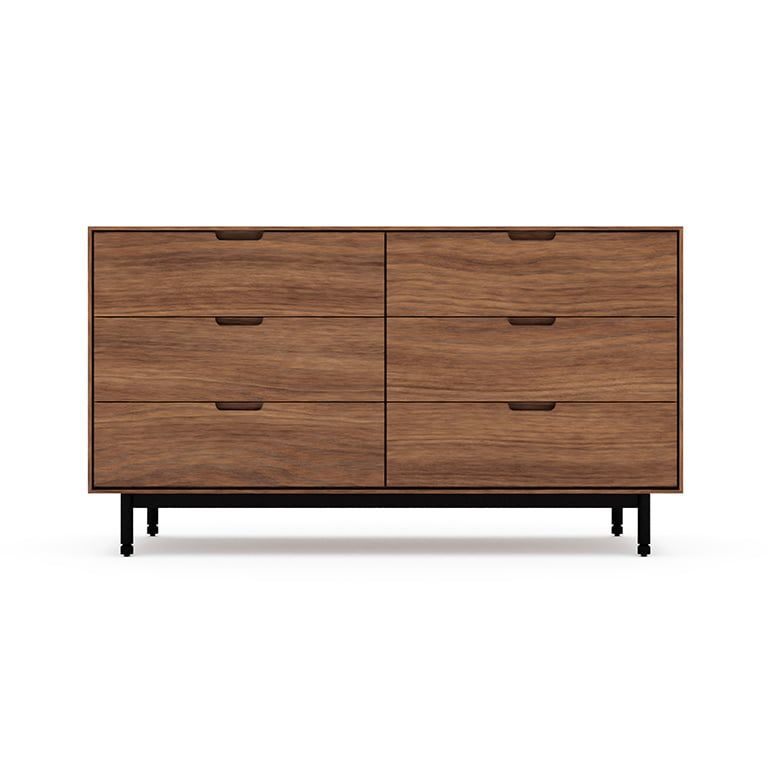 Munro 6 Drawer Dresser, Color: Walnut