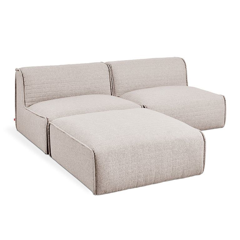 Nexus 3-PC Sectional, Color: Parliament Coffee