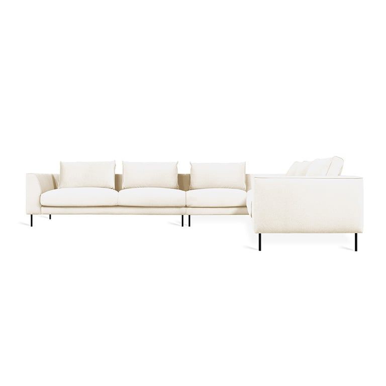 Renfrew XL Sectional, Right-facing, Color: Merino Cream
