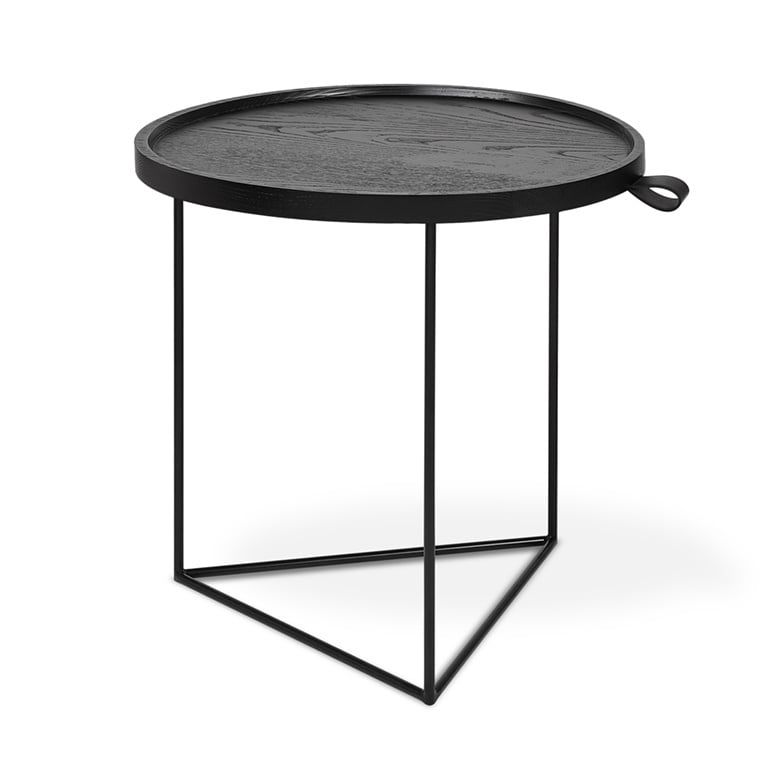 Porter End Table, Color: Ash Black and Black